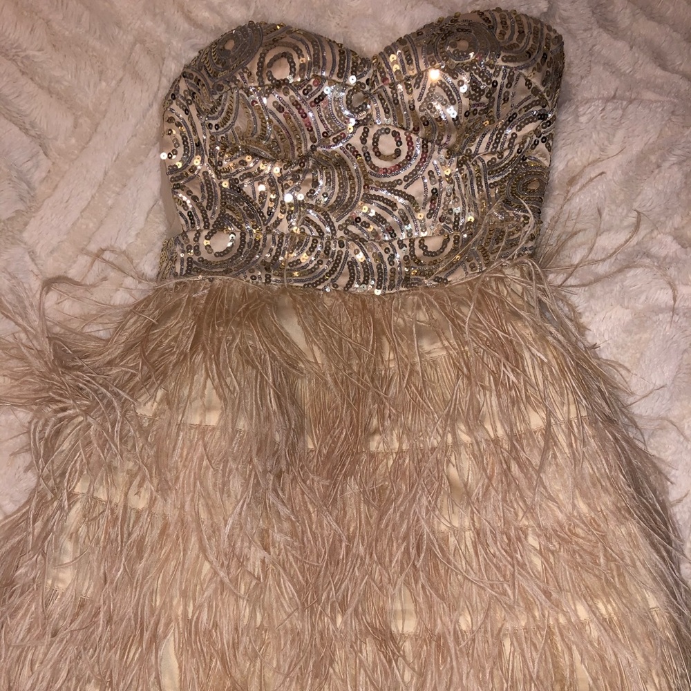 Bebe Isis Sequin Dress